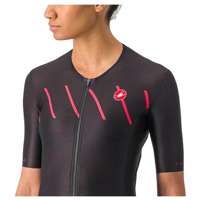 Castelli Free Speed 2 Race Short Sleeve Jersey S Black / Hibiscus - Image 6