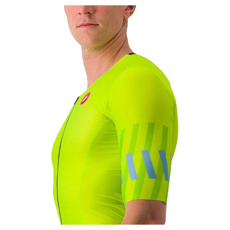 Castelli Free Speed 2 Race Short Sleeve Jersey M Electric Lime / Niagara Blue - L Electric Lime / Niagara Blue - Image 5