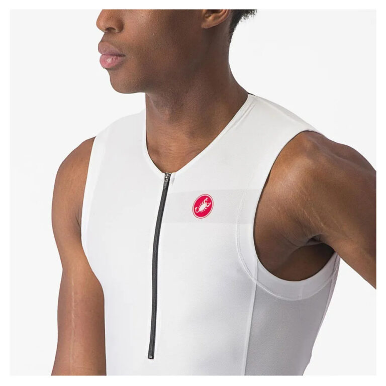 Castelli Free Tri 2 Short Sleeve Jersey M White / Black - XL White / Black - Image 4