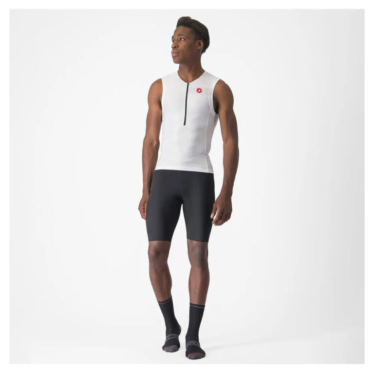 Castelli Free Tri 2 Short Sleeve Jersey M White / Black - XL White / Black - Image 6