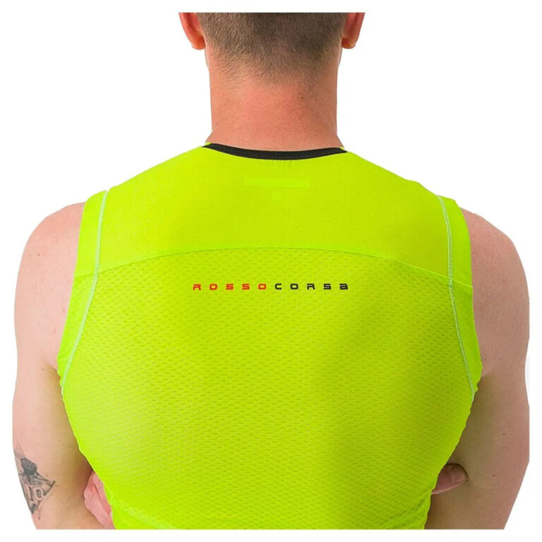 Castelli Free Tri 2 Sleeveless Jersey S Electric Lime / Niagara Blue - XL Electric Lime / Niagara Blue - Image 4