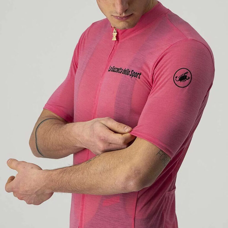 Castelli Giro Italia 2021 Maglia Rosa 90 Years Short Sleeve Jersey S Pink Giro - 2XL Pink Giro - Image 3