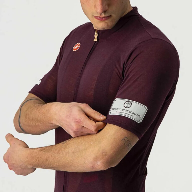 Castelli Giro Italia 2021 Montalcino Short Sleeve Jersey 2XL Red - Image 4