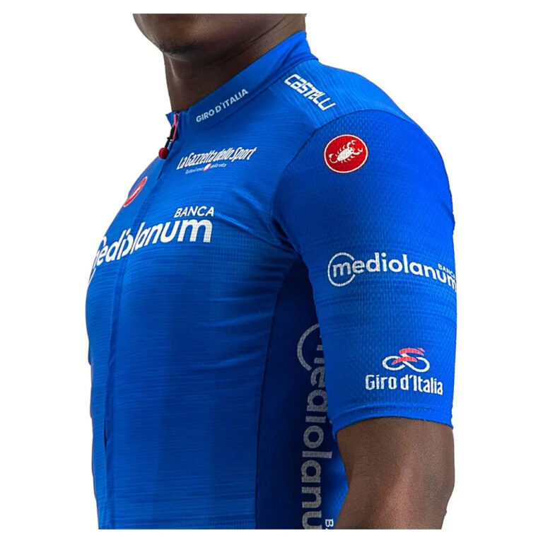 Castelli Giro Italia 2022 Competizione Short Sleeve Jersey XS Blue - Image 3