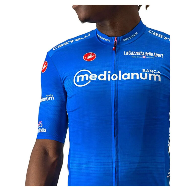 Castelli Giro Italia 2022 Competizione Short Sleeve Jersey XS Blue - Image 4