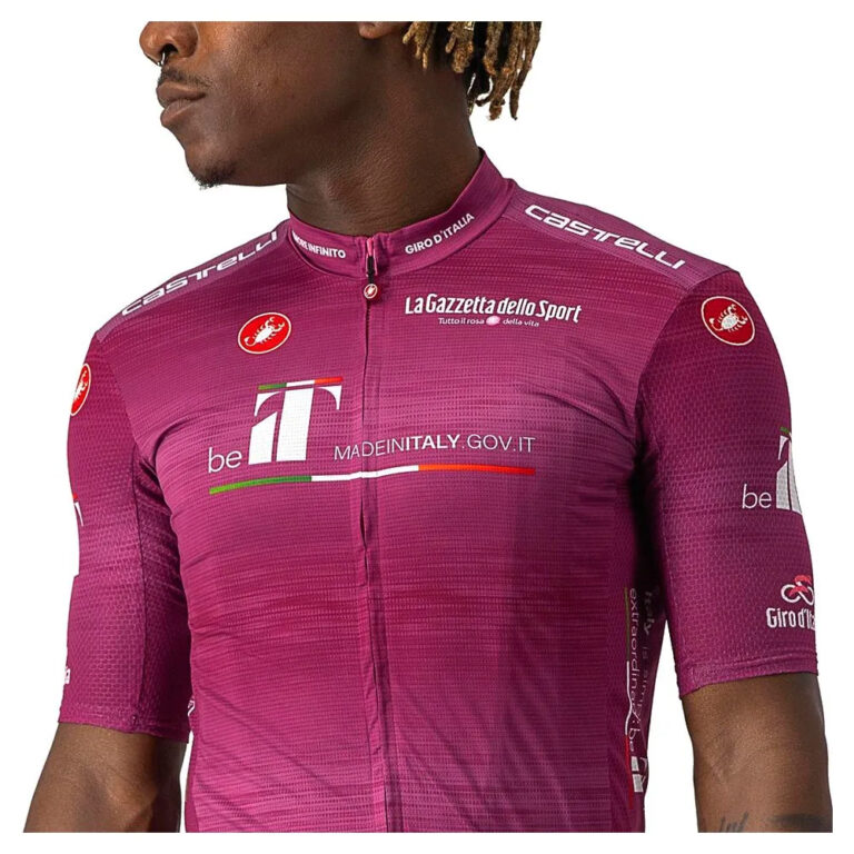 Castelli Giro Italia 2022 Competizione Short Sleeve Jersey XS Cyclamen - Image 3