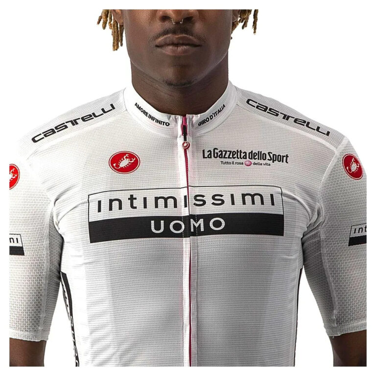 Castelli Giro Italia 2022 Competizione Short Sleeve Jersey XS White - Image 3