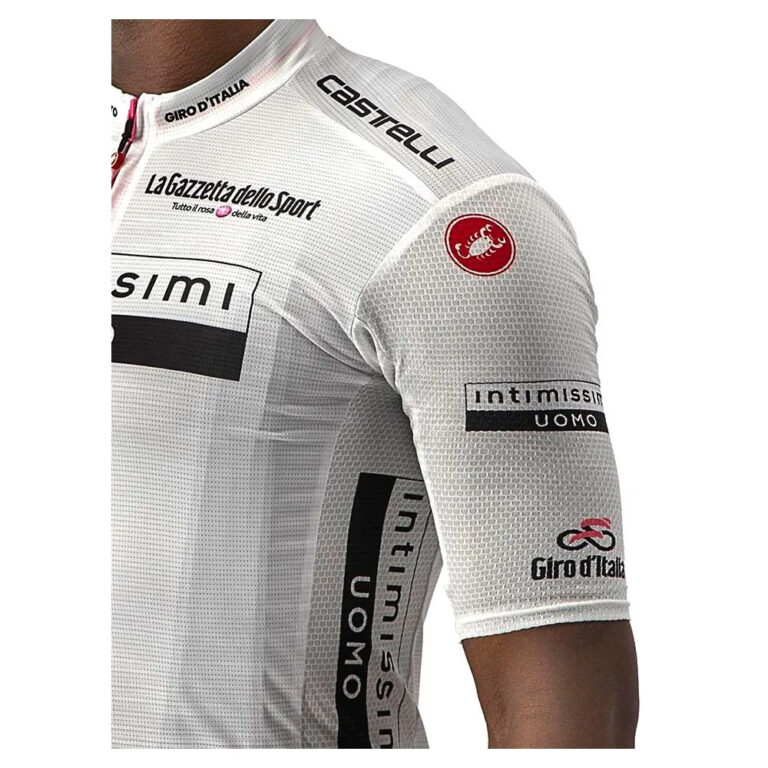 Castelli Giro Italia 2022 Competizione Short Sleeve Jersey XS White - Image 4