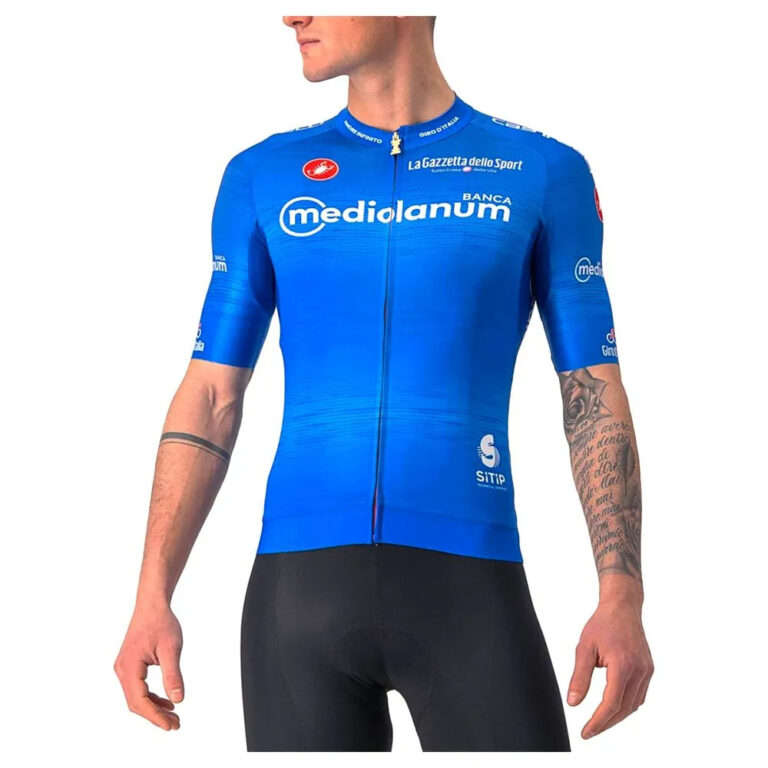 Castelli Giro Italia 2022 Race Short Sleeve Jersey XS Blue - Image 2