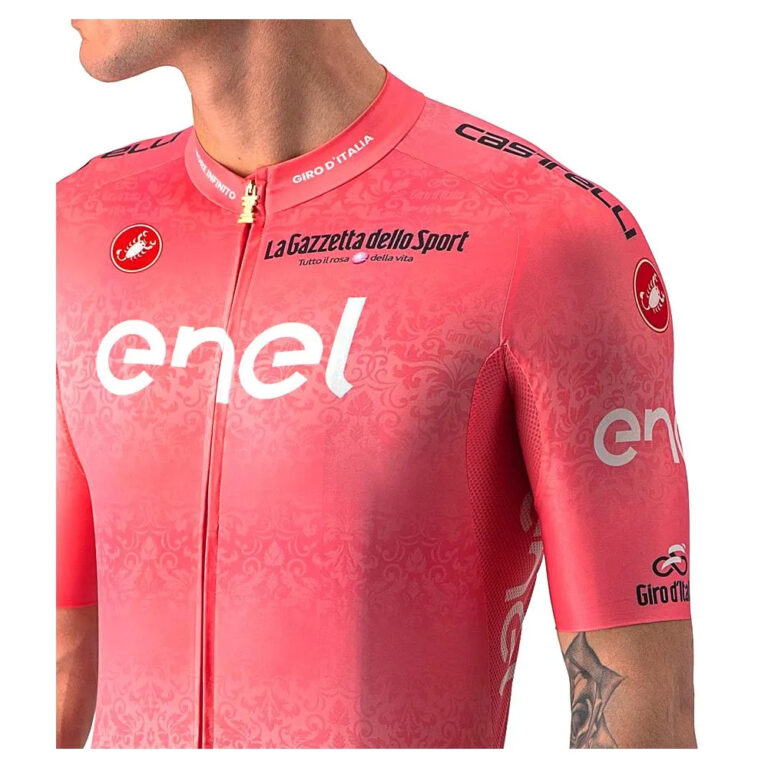 Castelli Giro Italia 2022 Race Short Sleeve Jersey 2XL Pink - Image 6