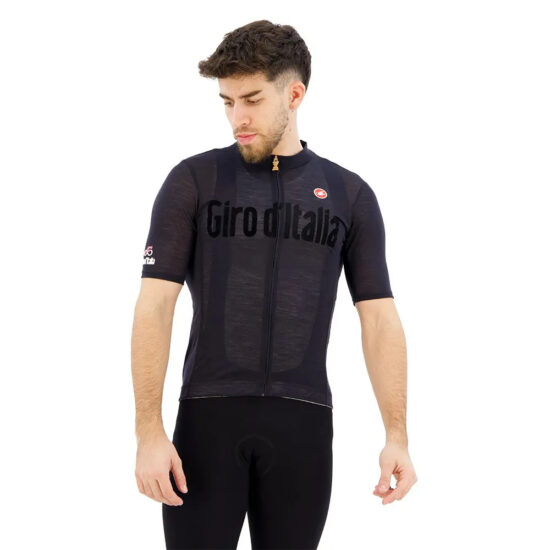 Castelli Giro Italia Heritage Maglia Nera Short Sleeve Jersey S Vintage Black - 2XL Vintage Black