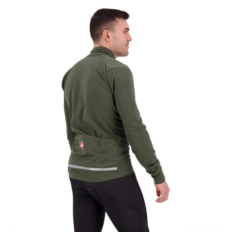 Castelli Go Jacket S Military Green / Fiery Red - 3XL Military Green / Fiery Red - Image 4