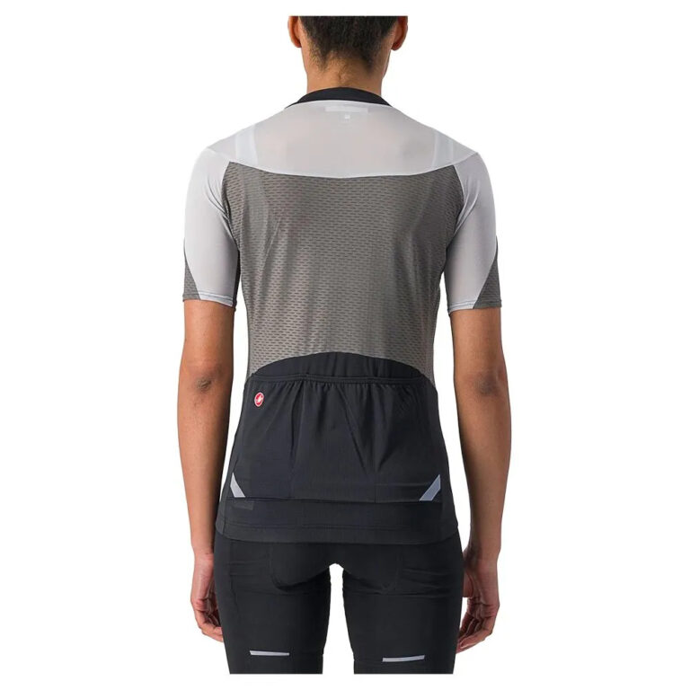 Castelli Gradient Color Block Short Sleeve Jersey XS Gunmetal Grey / Silver Grey - M Gunmetal Grey / Silver Grey - Image 2