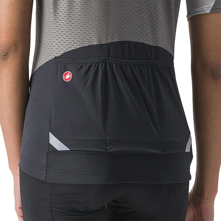 Castelli Gradient Color Block Short Sleeve Jersey XS Gunmetal Grey / Silver Grey - M Gunmetal Grey / Silver Grey - Image 3