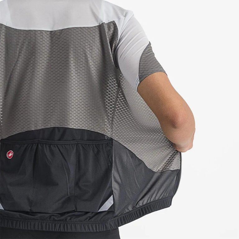 Castelli Gradient Color Block Short Sleeve Jersey XS Gunmetal Grey / Silver Grey - M Gunmetal Grey / Silver Grey - Image 4