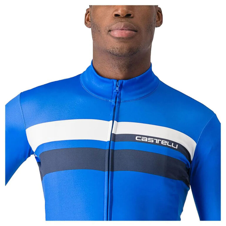 Castelli Lineare Long Sleeve Jersey S Blue Italia - Image 4