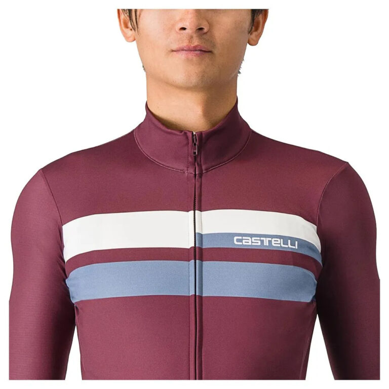 Castelli Lineare Long Sleeve Jersey S Deep Bordeaux / Persian Red - 2XL Deep Bordeaux / Persian Red - Image 4