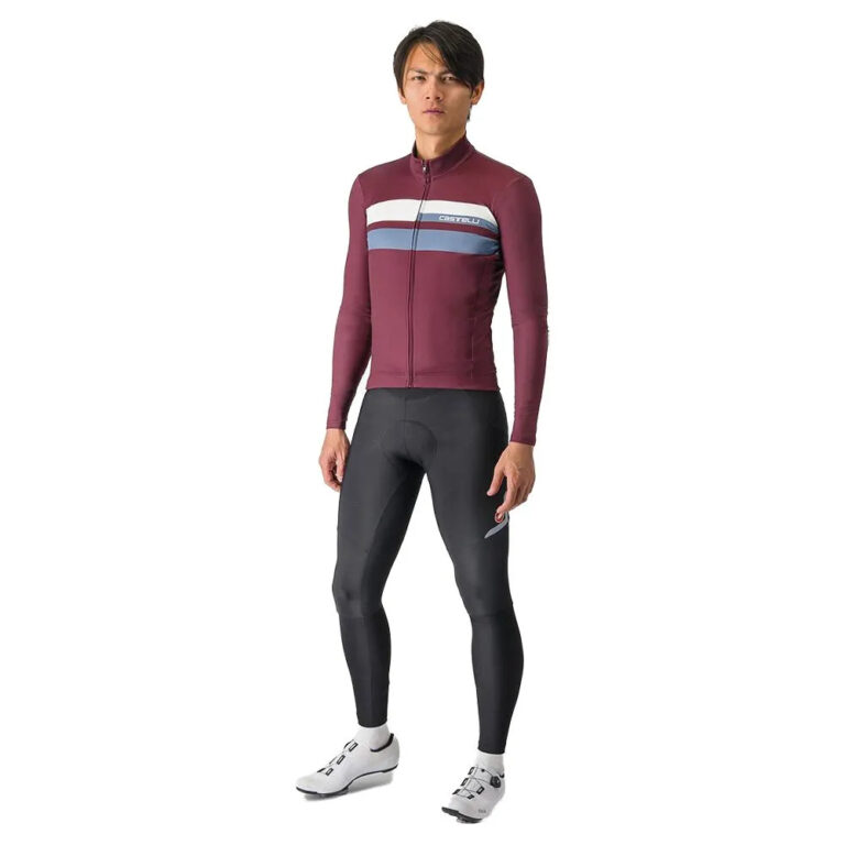 Castelli Lineare Long Sleeve Jersey S Deep Bordeaux / Persian Red - 2XL Deep Bordeaux / Persian Red - Image 5