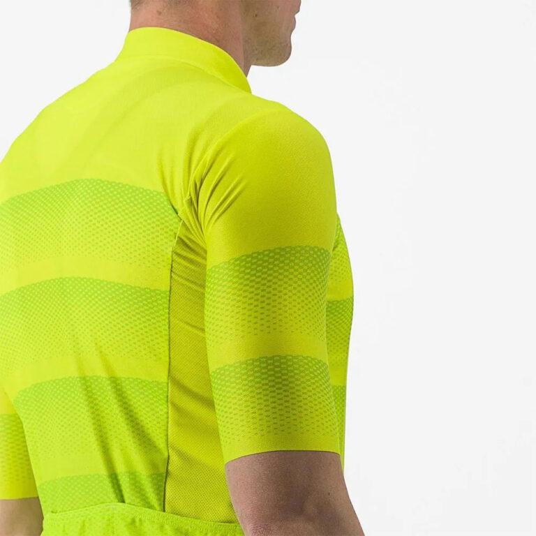 Castelli Livelli Short Sleeve Jersey S Yellow Fluo - 2XL Yellow Fluo - Image 4