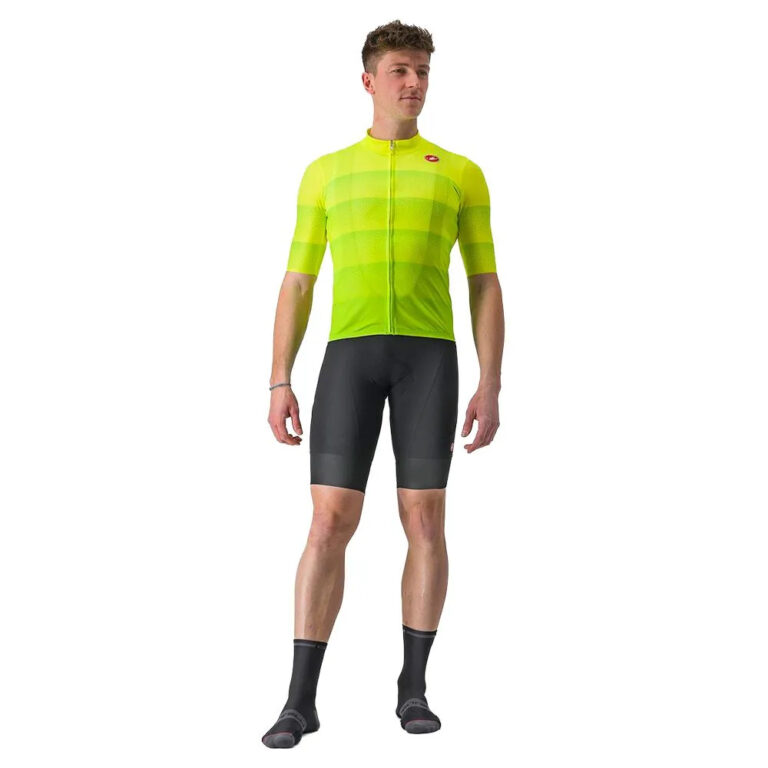 Castelli Livelli Short Sleeve Jersey S Yellow Fluo - 2XL Yellow Fluo - Image 5