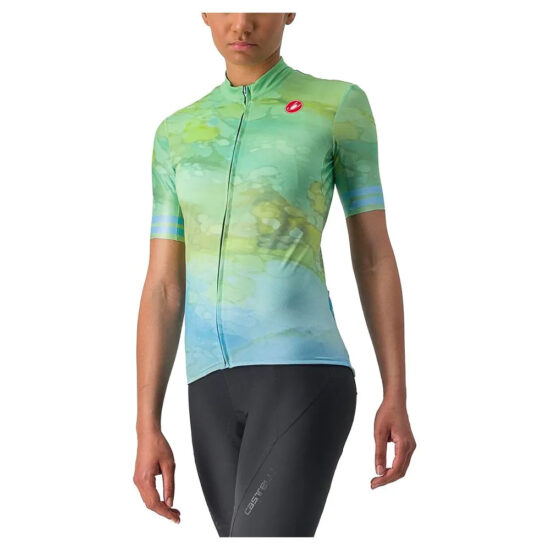 Castelli Marmo Short Sleeve Jersey M Multicolor Baby Blue - L Multicolor Baby Blue