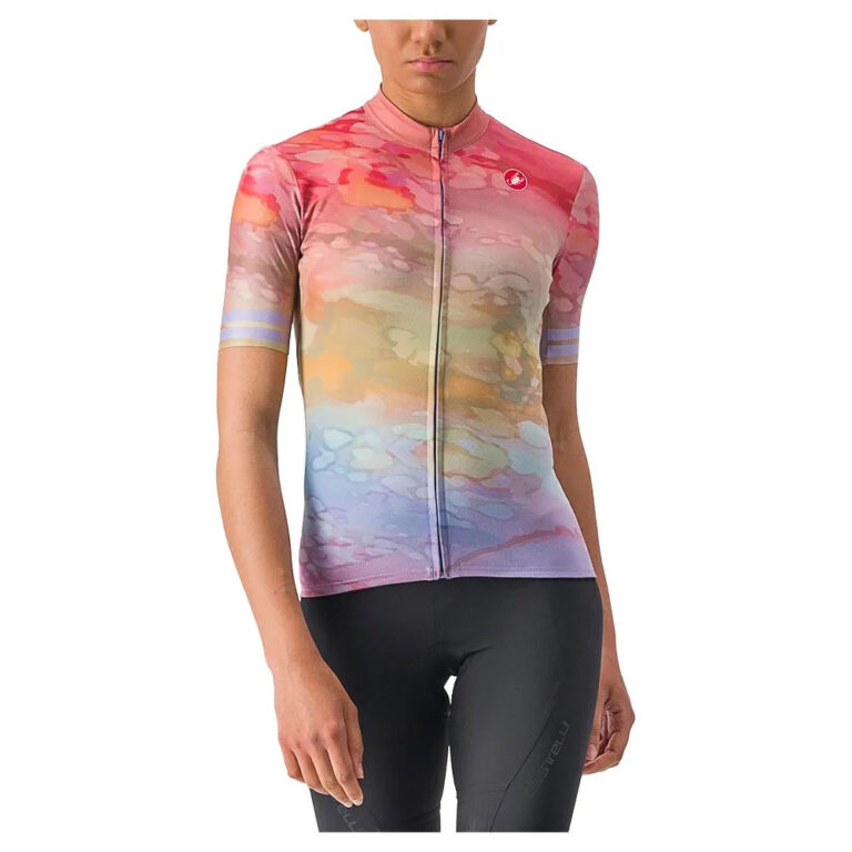 Castelli Marmo Short Sleeve Jersey XS Multicolor Violet Mist - XL Multicolor Violet Mist