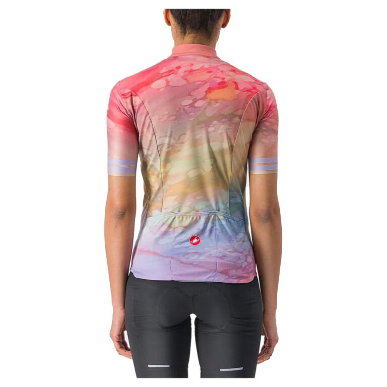 Castelli Marmo Short Sleeve Jersey XS Multicolor Violet Mist - XL Multicolor Violet Mist - Image 2