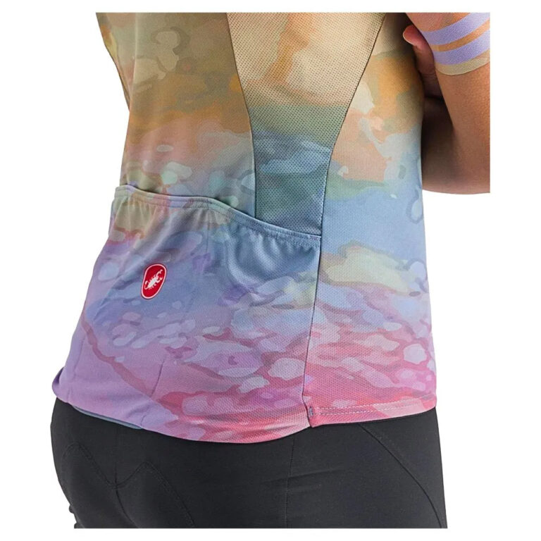 Castelli Marmo Short Sleeve Jersey XS Multicolor Violet Mist - XL Multicolor Violet Mist - Image 3