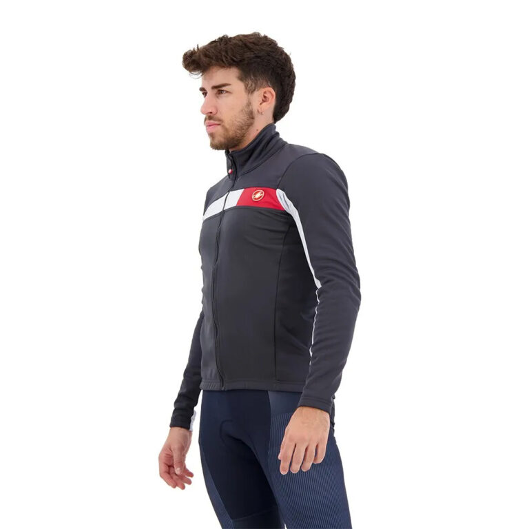 Castelli Mortirolo 6S Jacket S Dark Grey / Silver / Red Reflex - 3XL Dark Grey / Silver / Red Reflex - Image 3