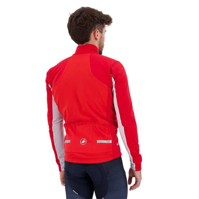 Castelli Mortirolo 6S Jacket S Red / Silver / Red Reflex - 3XL Red / Silver / Red Reflex - Image 7