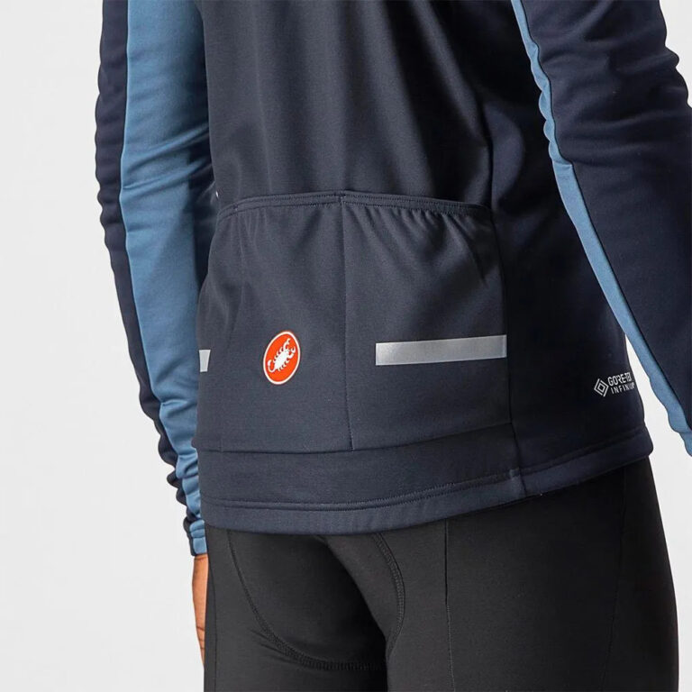 Castelli Mortirolo 6S Jacket S Savile Blue / Steel Blue / Silver Reflex - 2XL Savile Blue / Steel Blue / Silver Reflex - Image 3