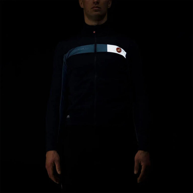 Castelli Mortirolo 6S Jacket S Savile Blue / Steel Blue / Silver Reflex - 2XL Savile Blue / Steel Blue / Silver Reflex - Image 6