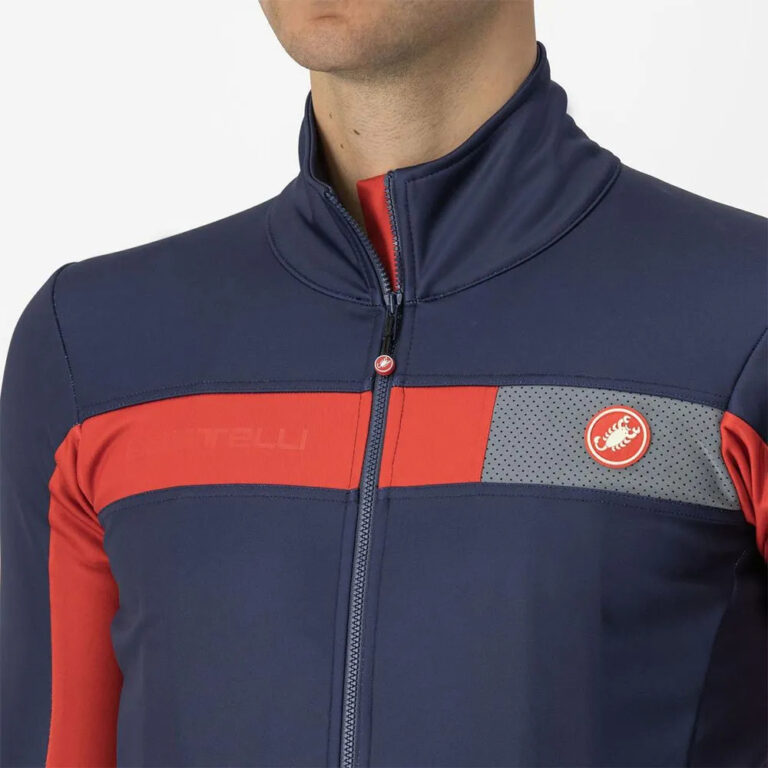 Castelli Mortirolo 6S Jacket S Blue / Red / Silver - 2XL Blue / Red / Silver - Image 7