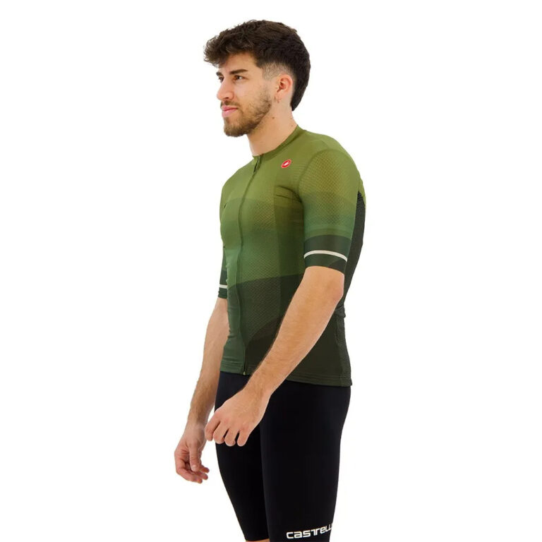 Castelli Orizzonte Short Sleeve Jersey S Deep Green / Sage-Silver Moon - XL Deep Green / Sage-Silver Moon - Image 3