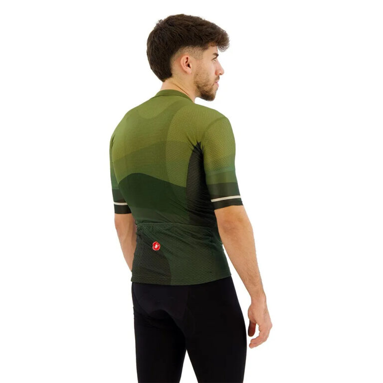 Castelli Orizzonte Short Sleeve Jersey S Deep Green / Sage-Silver Moon - XL Deep Green / Sage-Silver Moon - Image 4