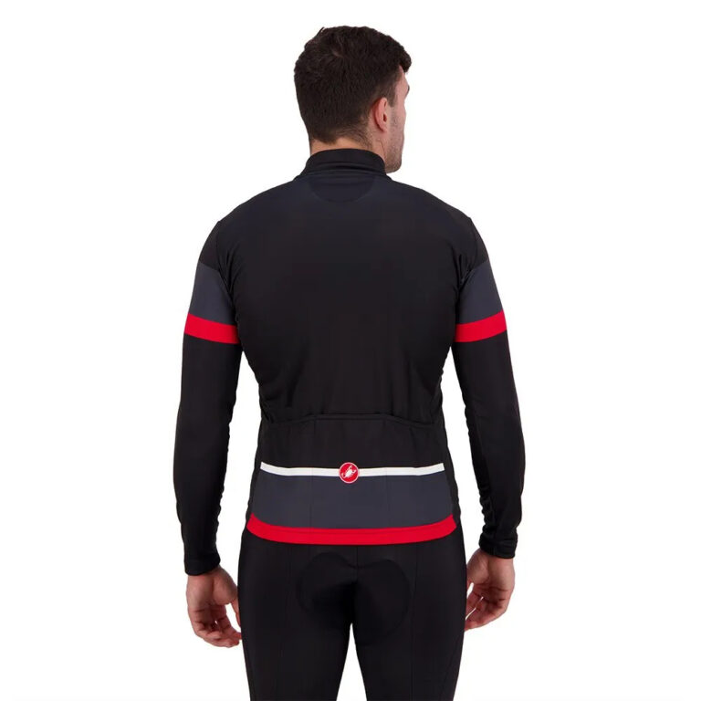 Castelli Passista Long Sleeve Jersey S Light Black / Dark Grey / Red - Image 2