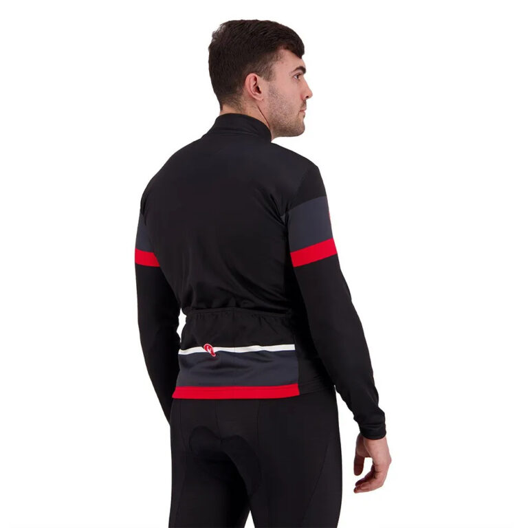 Castelli Passista Long Sleeve Jersey S Light Black / Dark Grey / Red - Image 4