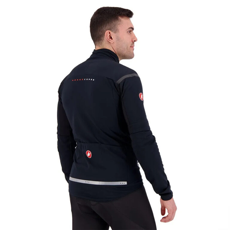 Castelli Perfetto RoS 2 Convertible Jacket XS Light Black / Black Reflex - 3XL Light Black / Black Reflex - Image 4