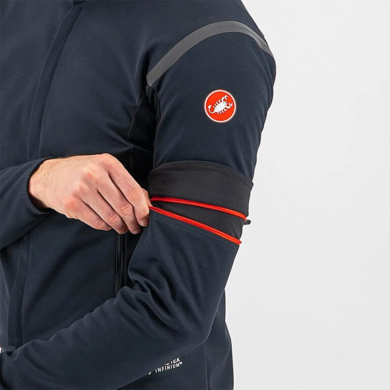 Castelli Perfetto RoS 2 Convertible Jacket XS Light Black / Black Reflex - 3XL Light Black / Black Reflex - Image 8