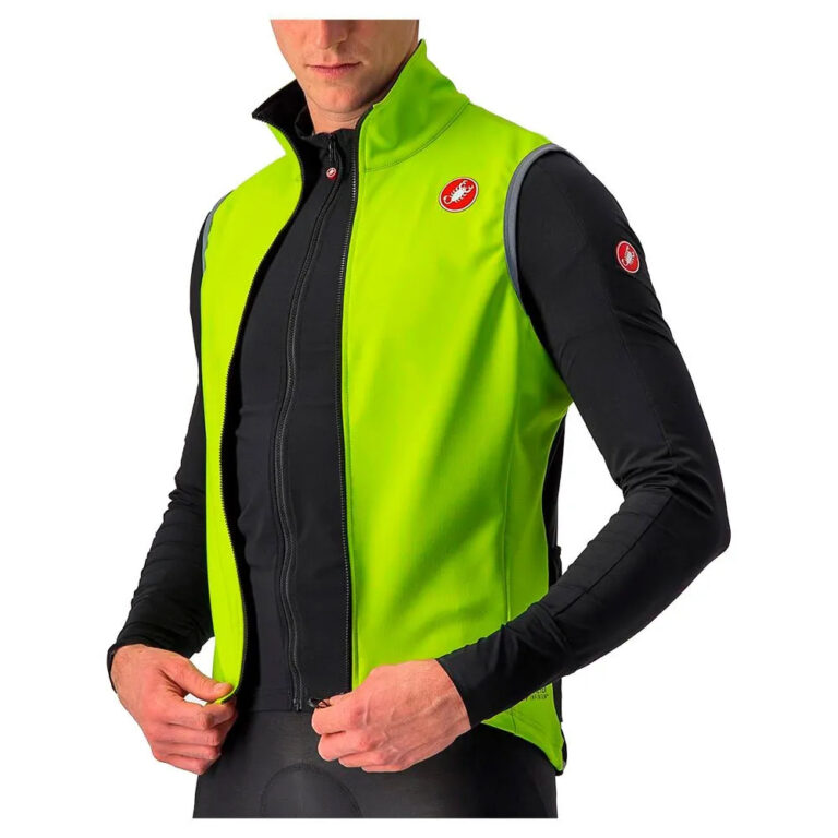 Castelli Perfetto RoS 2 Gilet XS Electric Lime - 3XL Electric Lime - Image 5