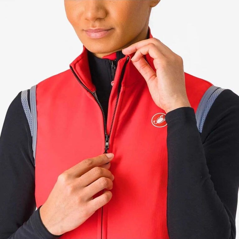 Castelli Perfetto Ros 2 Gilet XS Black / Hibiscus - XL Black / Hibiscus - Image 3