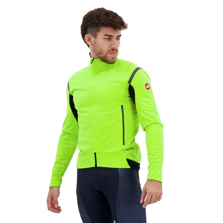 Castelli Perfetto RoS 2 Jacket XS Electric Lime / Dark Grey - 3XL Electric Lime / Dark Grey - Image 3