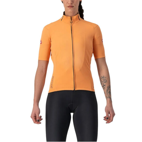 Castelli Perfetto RoS 2 Wind Short Sleeve Jersey S Light Orange - M Light Orange