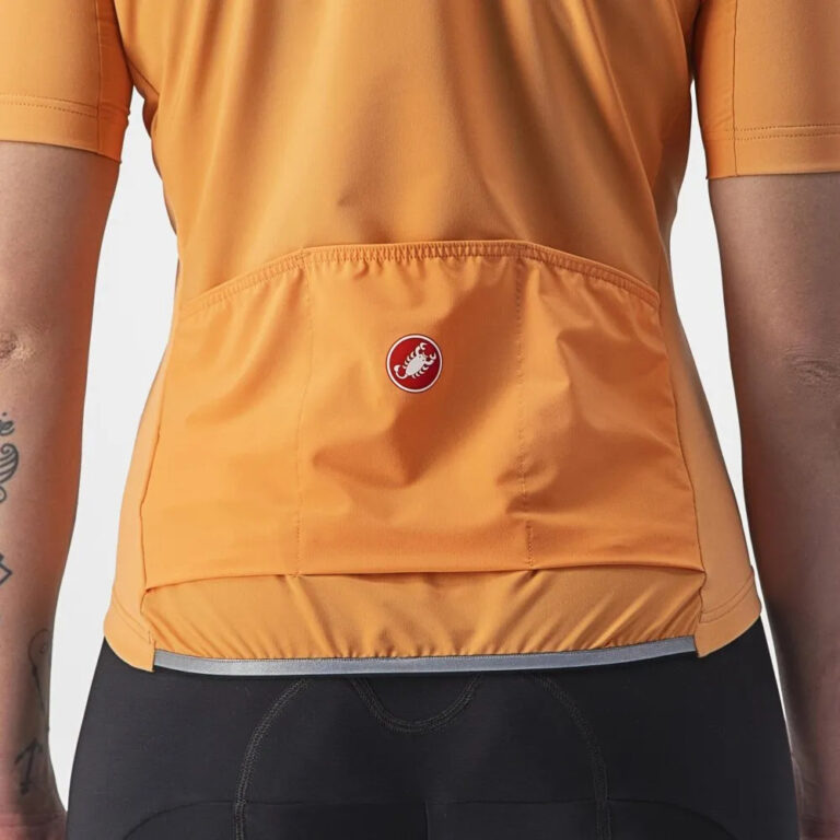 Castelli Perfetto RoS 2 Wind Short Sleeve Jersey S Light Orange - M Light Orange - Image 3