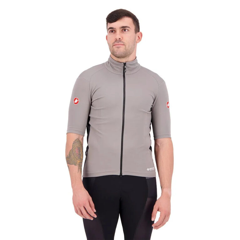 Castelli Perfetto RoS 2 Wind Short Sleeve Jersey L Nickel Grey