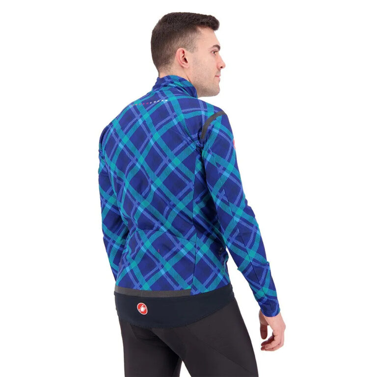 Castelli Perfetto RoS Jacket S Ocean Blue / Malachite Green Plaid - 2XL Ocean Blue / Malachite Green Plaid - Image 4