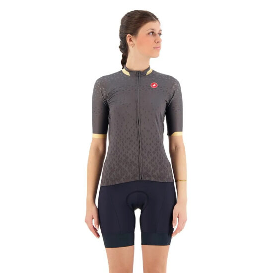 Castelli Pezzi Short Sleeve Jersey XS Dark Grey - L Dark Grey