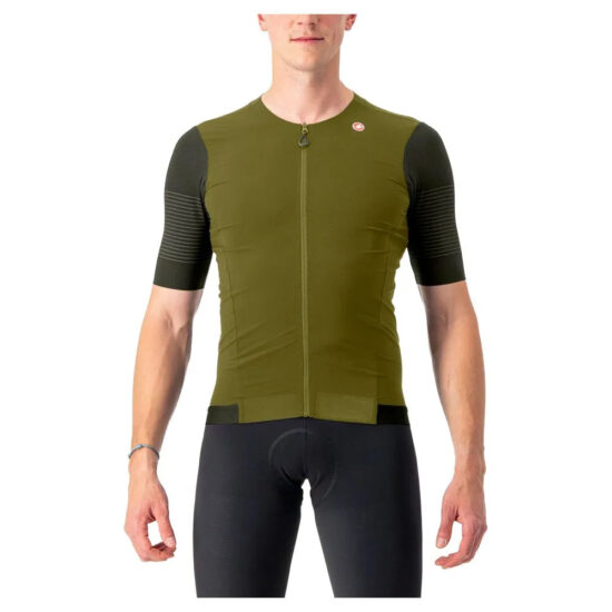 Castelli Premio Short Sleeve Jersey S Avocado Green / Deep Green - 2XL Avocado Green / Deep Green