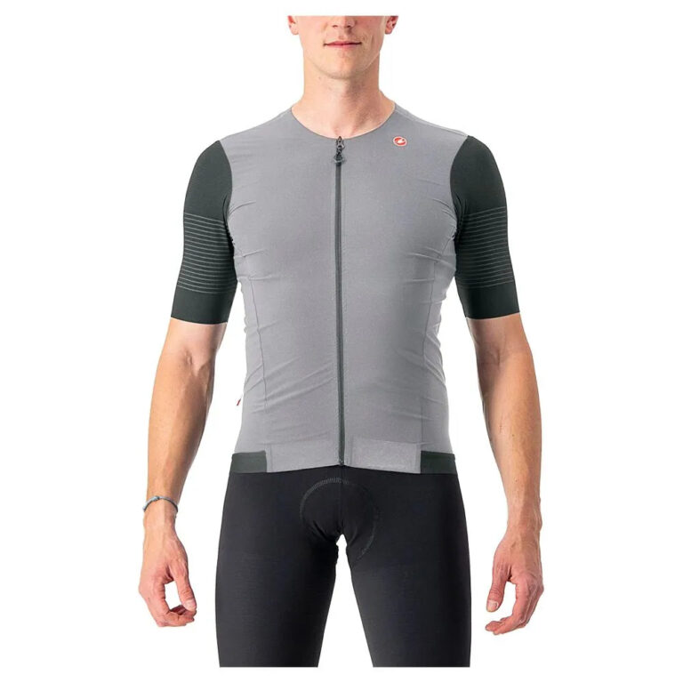 Castelli Premio Short Sleeve Jersey S Silver Gray / Sedona Sage - 2XL Silver Gray / Sedona Sage