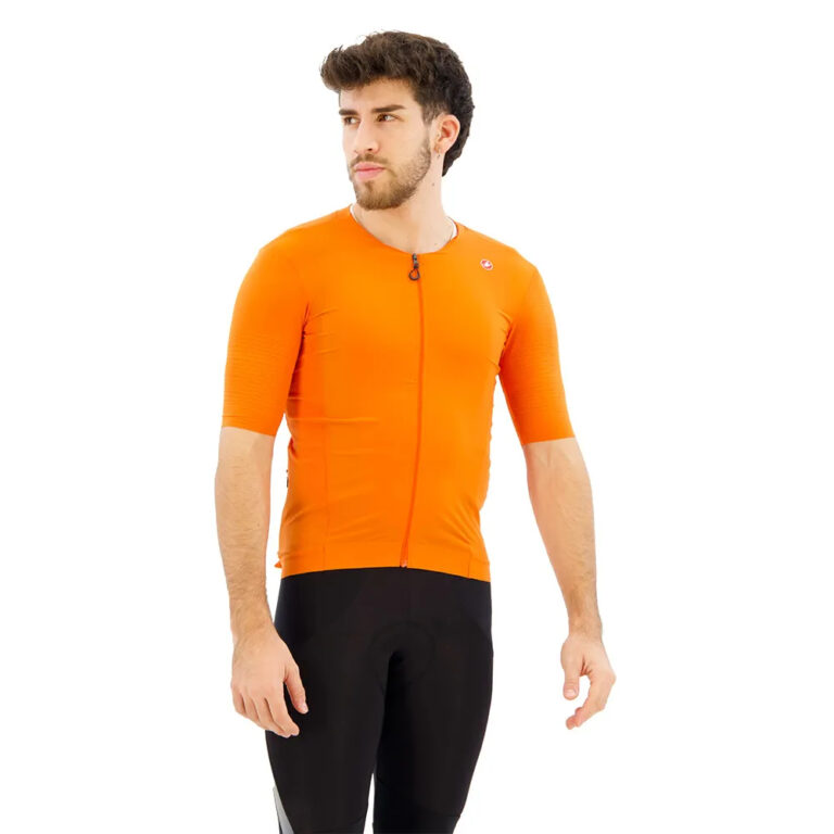 Castelli Premio Short Sleeve Jersey M Orange Rust - 2XL Orange Rust